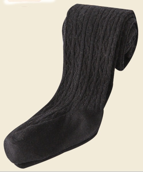 TeddyShop(テディショップ)の「カラフルツイストリブタイツ(タイツ/ストッキング・キッズ・ピンク/マスタード/ホワイト/グレー/ブラック・M/L/XL/2XL)」の4枚目の写真