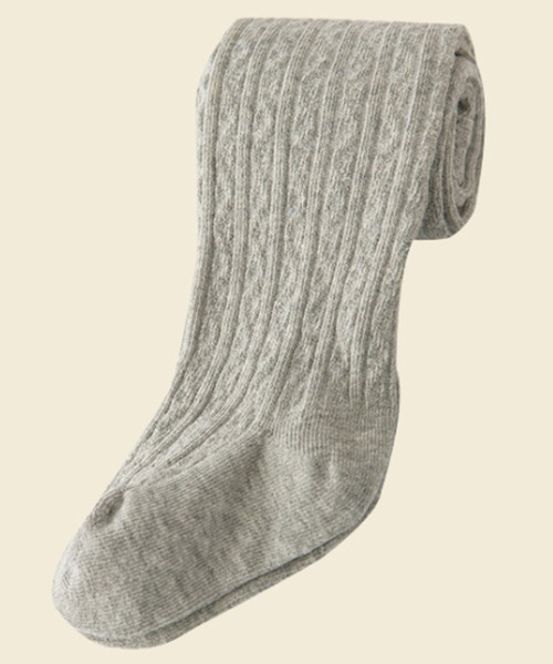 TeddyShop(テディショップ)の「カラフルツイストリブタイツ(タイツ/ストッキング・キッズ・ピンク/マスタード/ホワイト/グレー/ブラック・M/L/XL/2XL)」の8枚目の写真