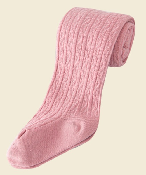 TeddyShop(テディショップ)の「カラフルツイストリブタイツ(タイツ/ストッキング・キッズ・ピンク/マスタード/ホワイト/グレー/ブラック・M/L/XL/2XL)」の10枚目の写真