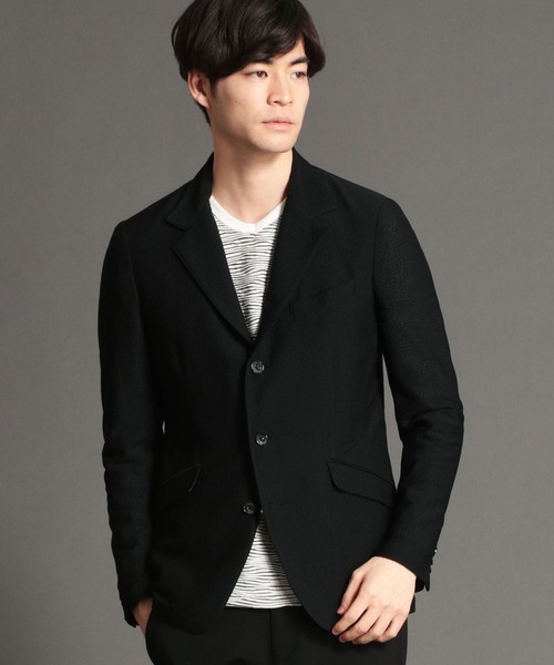 NICOLE CLUB FOR MEN（ニコルクラブフォーメン）の「ハイメッシュストレッチジャケット（テーラードジャケット・メンズ・ネイビー/ブラック・XX-LARGE/MEDIUM/LARGE/X-LARGE）」の2枚目の写真