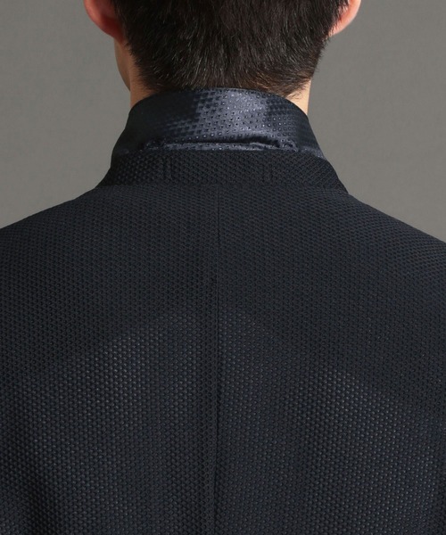 NICOLE CLUB FOR MEN（ニコルクラブフォーメン）の「ハイメッシュストレッチジャケット（テーラードジャケット・メンズ・ネイビー/ブラック・XX-LARGE/MEDIUM/LARGE/X-LARGE）」の5枚目の写真