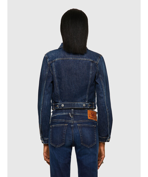 DIESEL（ディーゼル）の「レディース デニムジャケット ジップ ロゴプレート（デニムジャケット・レディース・インディゴブルー・LARGE/MEDIUM/SMALL/X-SMALL）」の7枚目の写真