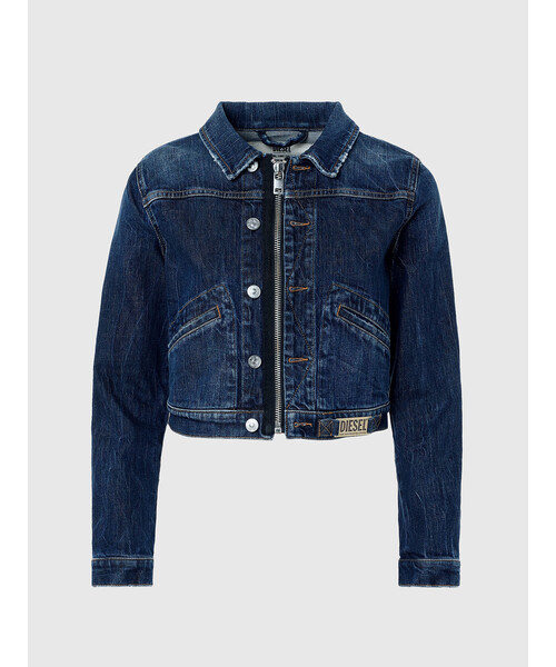 DIESEL（ディーゼル）の「レディース デニムジャケット ジップ ロゴプレート（デニムジャケット・レディース・インディゴブルー・LARGE/MEDIUM/SMALL/X-SMALL）」の5枚目の写真