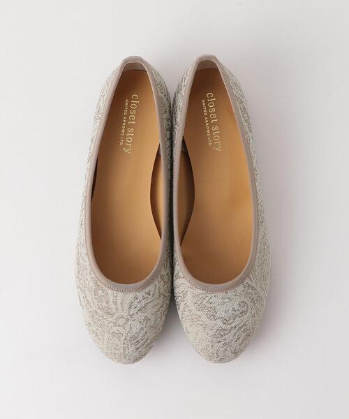 closet story（クローゼットストーリー）の「＜closet story＞ JODペイズリー ラウンド フラットシューズ（その他シューズ・レディース・ロイヤルブルー/ベージュ・24.5cm/23.5cm/23cm/24cm）」の5枚目の写真