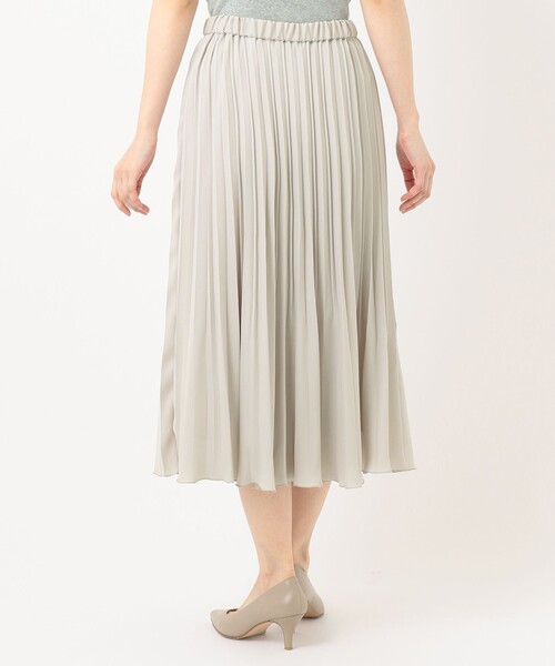 J.PRESS（ジェイプレス）の「【洗える】バックジョーゼットサテン プリーツスカート（スカート・レディース・ライトグリーン系/ベージュ系/ピンク系・7/11/9）」の11枚目の写真