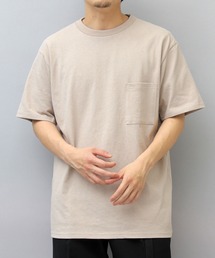Goodwear グッドウエア　リブTシャツ フレンチブリュ　ベージュ系 goodwear-ribvneck_d2.jpg