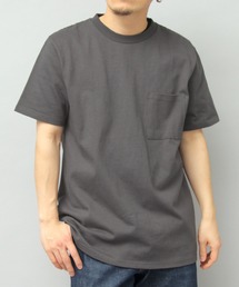 7.6オンス USAコットン ポケット付き 半袖 Tシャツ レギュラーシルエット