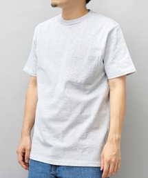 7.6オンス USAコットン ポケット付き 半袖 Tシャツ レギュラーシルエット
