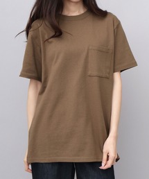 7.6オンス USAコットン ポケット付き 半袖 Tシャツ レギュラーシルエット