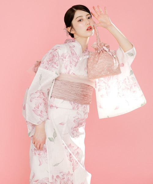 Dita（ディータ）の「1人で着られる浴衣5点セット 和歌山染工日本染め（ゆかた・しわへこ帯・下駄・着付け本・腰ひも）【K】（浴衣・レディース・その他8/その他6/その他5/その他2/その他1/その他3/その他4/その他7/その他10/その他9/その他11/その他12/その他14/その他13/その他20/その他15/その他16/その他17/その他18/その他19・FREE）」の15枚目の写真