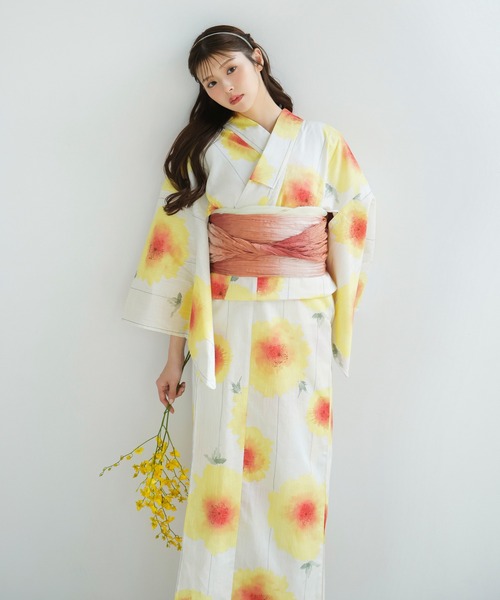 Dita（ディータ）の「1人で着られる浴衣5点セット 和歌山染工日本染め（ゆかた・しわへこ帯・下駄・着付け本・腰ひも）【K】（浴衣・レディース・その他8/その他6/その他5/その他2/その他1/その他3/その他4/その他7/その他10/その他9/その他11/その他12/その他14/その他13/その他20/その他15/その他16/その他17/その他18/その他19・FREE）」の18枚目の写真