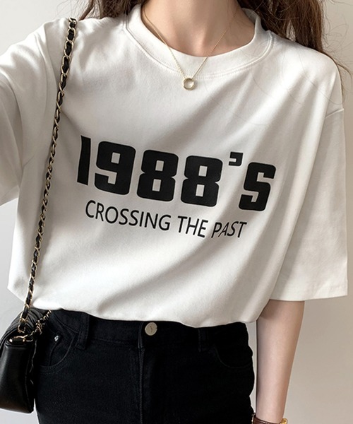 JUNOAH(ジュノア)の「カラーロゴプリントTシャツ(Tシャツ/カットソー・レディース・ホワイト/グレー/ダークグレー・MEDIUM/LARGE/X-LARGE)」の5枚目の写真