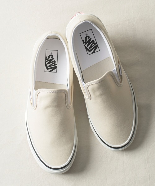 VANS（バンズ）の「VANS ヴァンズ / CLASSIC SLIP-ON 98 DX クラシック キャンバス スリッポン / VN0A3JEX45Z / VN0A3JEXQWP / VN0A3JEXQA5（スリッポン・レディース・エメラルド/ホワイト/ブルー・24cm/23.5cm/23cm）」の15枚目の写真