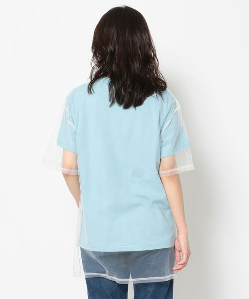 AVIREX(アヴィレックス)の「チュールコンビ プリントプルオーバー/ TULLE COMBI PRINT PULLOVER(Tシャツ/カットソー・レディース・ブラック/サックスブルー/オフホワイト・FREE)」の21枚目の写真