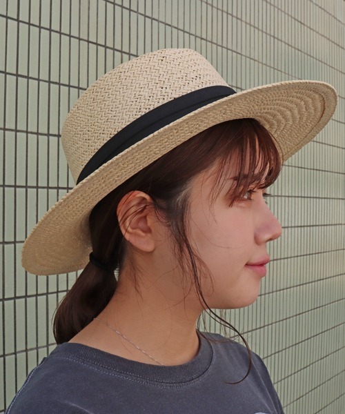 Factor=（ファクターイコール）の「シンプルペーパーハット（ハット・レディース・ベージュ/ライトベージュ・FREE）」の7枚目の写真