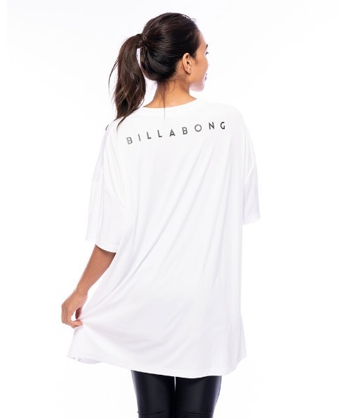 BILLABONG(ビラボン)の「BILLABONG レディース 【FOR SAND AND WATER】 RASH BIG TEE ラッシュTシャツワンピース【2021年春夏モデル】/ビラボン長袖ラッシュガード(水着)(ラッシュガード・レディース・ホワイト/グリーン/ブラック・LARGE/MEDIUM)」の12枚目の写真