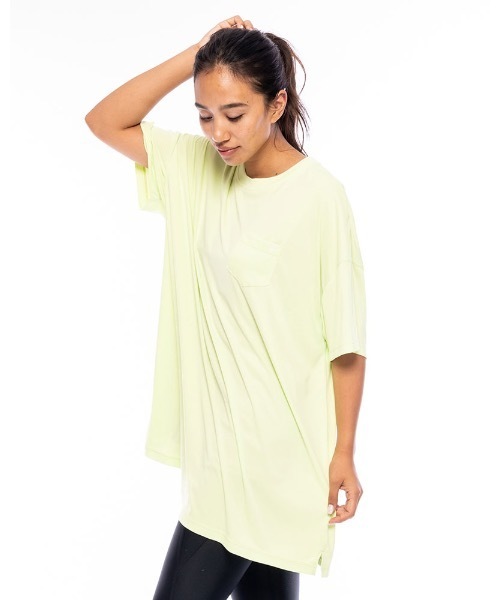 BILLABONG(ビラボン)の「BILLABONG レディース 【FOR SAND AND WATER】 RASH BIG TEE ラッシュTシャツワンピース【2021年春夏モデル】/ビラボン長袖ラッシュガード(水着)(ラッシュガード・レディース・ホワイト/グリーン/ブラック・LARGE/MEDIUM)」の19枚目の写真