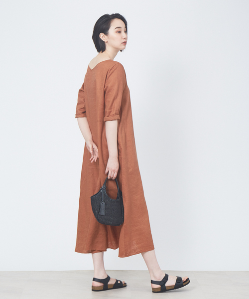 ワンピース ドレスフレンチリネンワンピース ワンピース Collex コレックス のファッション