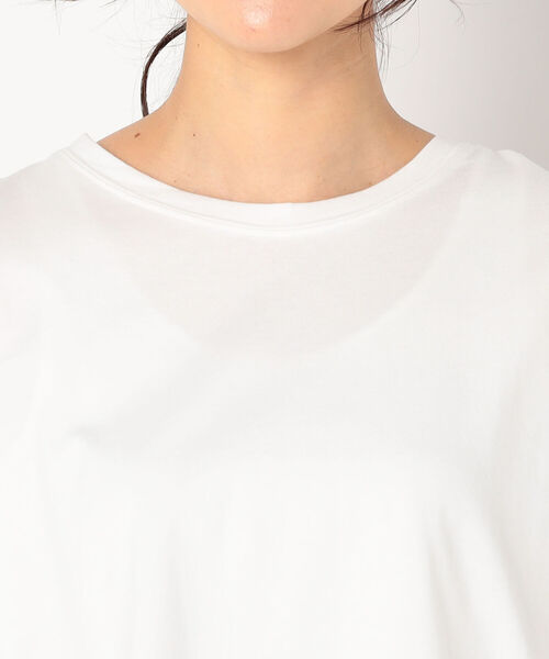 fredy repit（フレディレピ）の「[新色追加]ゆるワイドTシャツ（Tシャツ/カットソー・レディース・チャコールグレー/ベージュ/オフホワイト/サックスブルー/マスタード/キャメル/ブラック・38）」の11枚目の写真