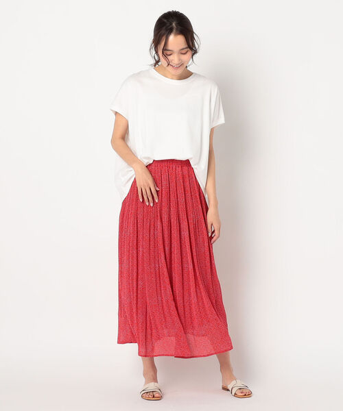 fredy repit（フレディレピ）の「[新色追加]ゆるワイドTシャツ（Tシャツ/カットソー・レディース・チャコールグレー/ベージュ/オフホワイト/サックスブルー/マスタード/キャメル/ブラック・38）」の15枚目の写真