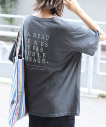 SLOBE IENA | バックロゴルーズTEE【手洗い可能】◆(Tシャツ/カットソー)