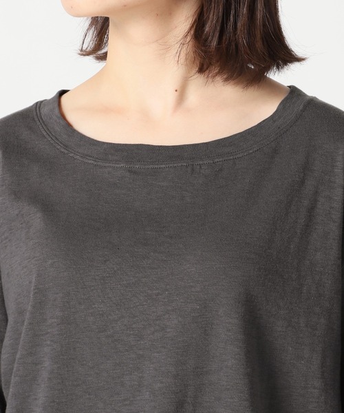 SLOBE IENA（スローブイエナ）の「バックロゴルーズTEE【手洗い可能】◆（Tシャツ/カットソー・レディース・ホワイト/グレー/ブラウン・FREE）」の14枚目の写真