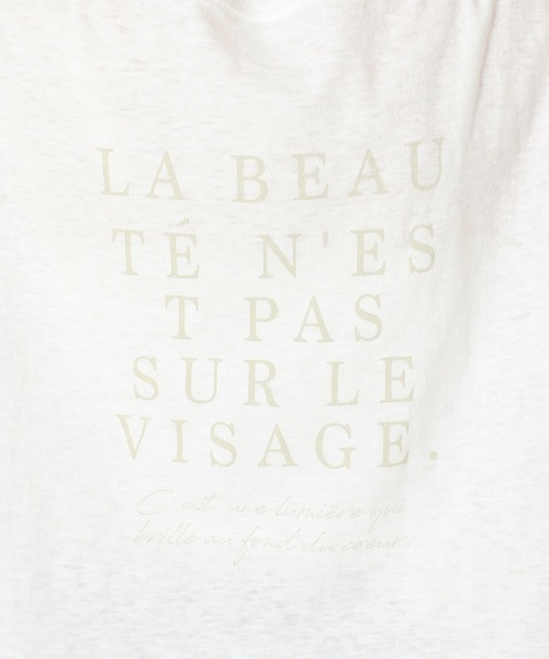 SLOBE IENA（スローブイエナ）の「バックロゴルーズTEE【手洗い可能】◆（Tシャツ/カットソー・レディース・ホワイト/グレー/ブラウン・FREE）」の15枚目の写真