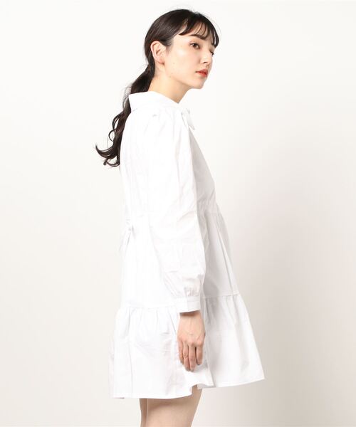 Jasmine Grandiflorum（ジャスミングランディフローラム）の「【Jasmine】コットン長袖ティアードワンピース（ワンピース・レディース・ホワイト/ブルー・LARGE/MEDIUM/SMALL）」の15枚目の写真