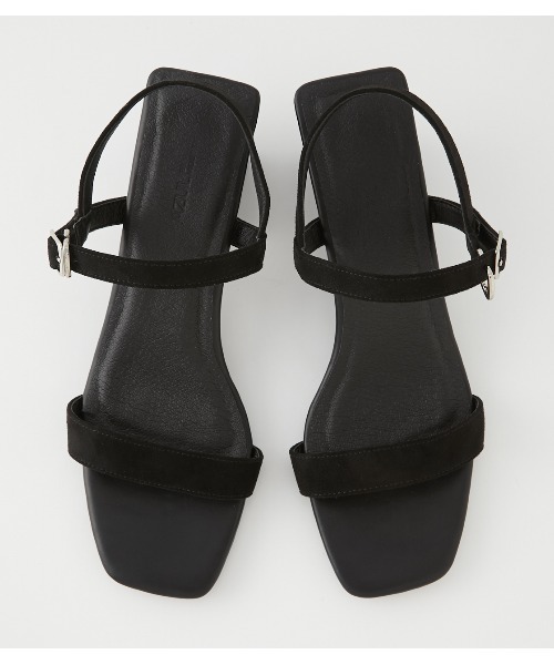 AZUL by moussy（アズールバイマウジー）の「NARROW STRAP SANDALS/ナローストラップサンダル（サンダル・レディース・ブラック/カーキ/シルバー・SMALL/MEDIUM/LARGE）」の12枚目の写真