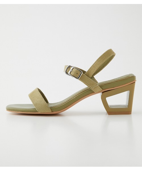 AZUL by moussy（アズールバイマウジー）の「NARROW STRAP SANDALS/ナローストラップサンダル（サンダル・レディース・ブラック/カーキ/シルバー・SMALL/MEDIUM/LARGE）」の18枚目の写真