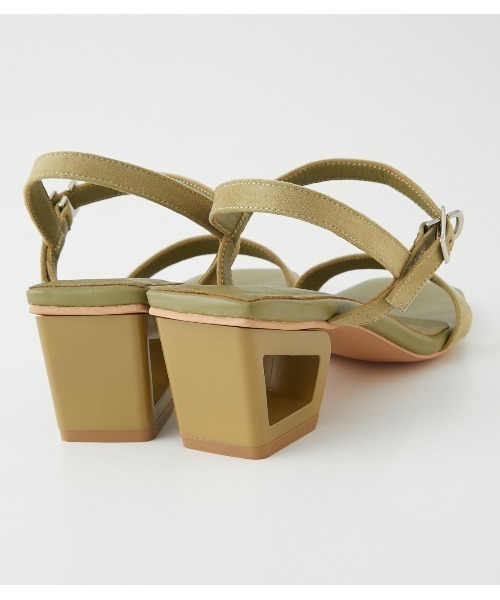 AZUL by moussy（アズールバイマウジー）の「NARROW STRAP SANDALS/ナローストラップサンダル（サンダル・レディース・ブラック/カーキ/シルバー・SMALL/MEDIUM/LARGE）」の7枚目の写真