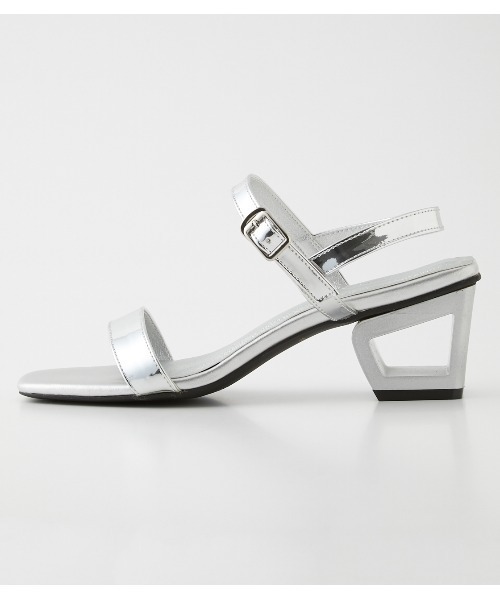 AZUL by moussy（アズールバイマウジー）の「NARROW STRAP SANDALS/ナローストラップサンダル（サンダル・レディース・ブラック/カーキ/シルバー・SMALL/MEDIUM/LARGE）」の19枚目の写真