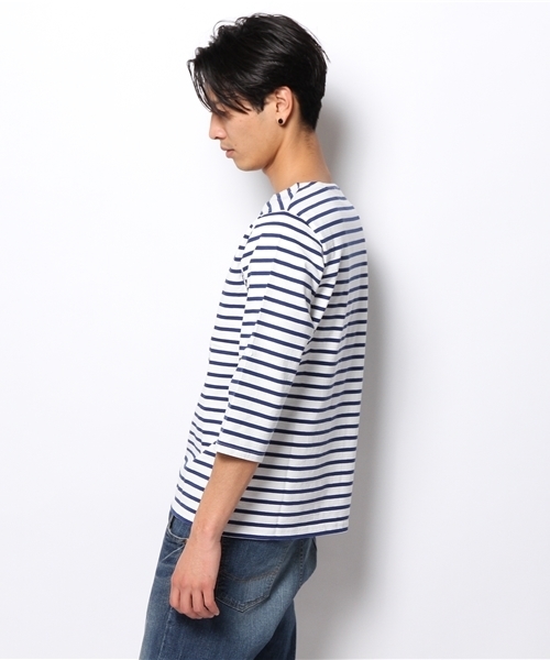 HYSTERIC GLAMOUR（ヒステリックグラマー）の「HIGH VOL TAGEチェーン刺繍七分袖T-SH（Tシャツ/カットソー・メンズ・ホワイト/ネイビー/ブラック・SMALL/LARGE/MEDIUM）」の8枚目の写真