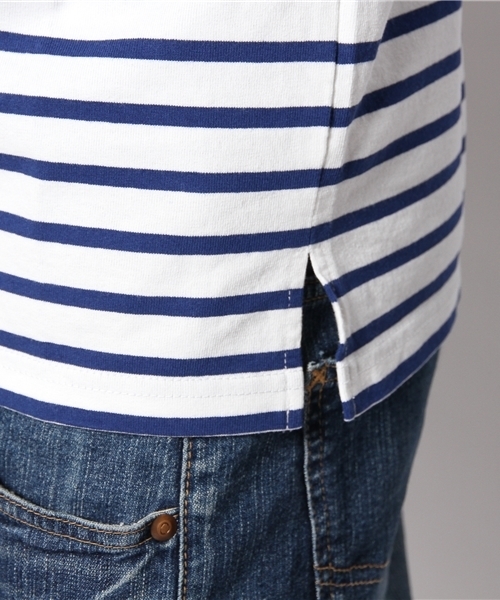 HYSTERIC GLAMOUR（ヒステリックグラマー）の「HIGH VOL TAGEチェーン刺繍七分袖T-SH（Tシャツ/カットソー・メンズ・ホワイト/ネイビー/ブラック・SMALL/LARGE/MEDIUM）」の5枚目の写真