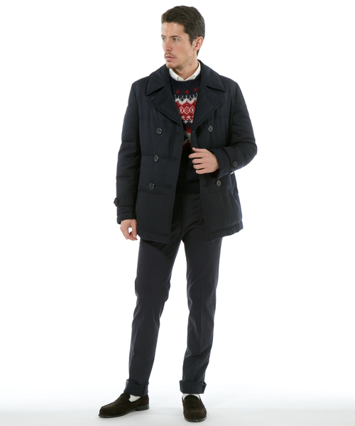 J.PRESS（ジェイプレス）の「サキソニーダウンPコート（ピーコート