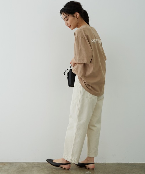 AMERICANA（アメリカーナ）の「【Americana(アメリカーナ)】フリーダムスリーブシームレスプリントT（Tシャツ/カットソー・レディース・ホワイト/ラベンダー/キャメル・FREE）」の16枚目の写真