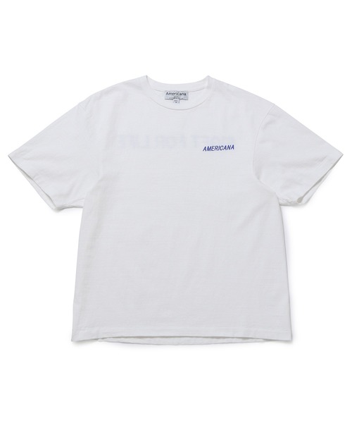 AMERICANA（アメリカーナ）の「【Americana(アメリカーナ)】フリーダムスリーブシームレスプリントT（Tシャツ/カットソー・レディース・ホワイト/ラベンダー/キャメル・FREE）」の18枚目の写真