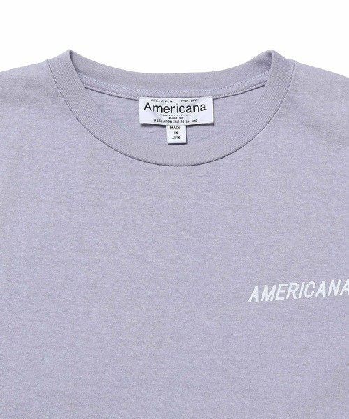 AMERICANA（アメリカーナ）の「【Americana(アメリカーナ)】フリーダムスリーブシームレスプリントT（Tシャツ/カットソー・レディース・ホワイト/ラベンダー/キャメル・FREE）」の6枚目の写真