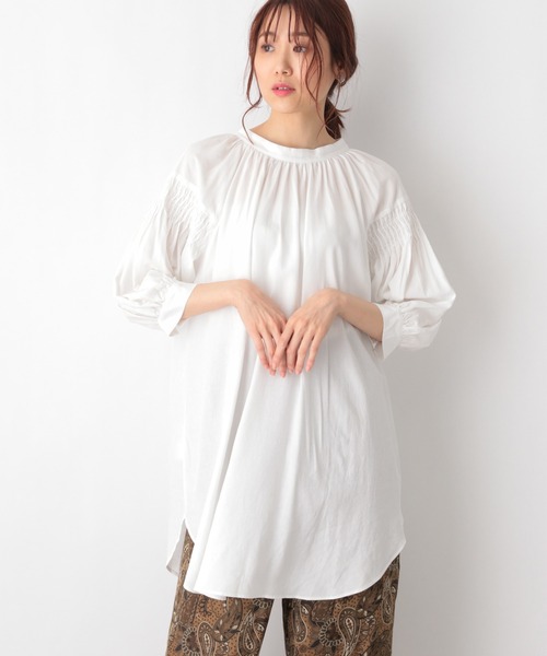 値下げ　美品　フレームワーク　リネンシャツ セール】ダブルポケット オーバーシャツ（シャツ/ブラウス