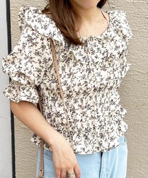 【apres jour clair】アソートシャーリングブラウス【ZOZOTOWN限定アイテム】