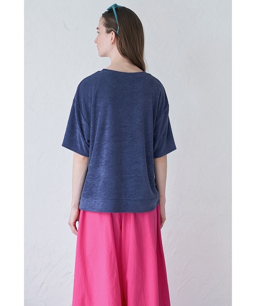 シロップ．（シロップ．）の「ふんわりパイルＴシャツ（Tシャツ/カットソー・レディース・ブラック/ネイビー・SMALL/MEDIUM/LARGE/X-LARGE/XX-LARGE）」の9枚目の写真