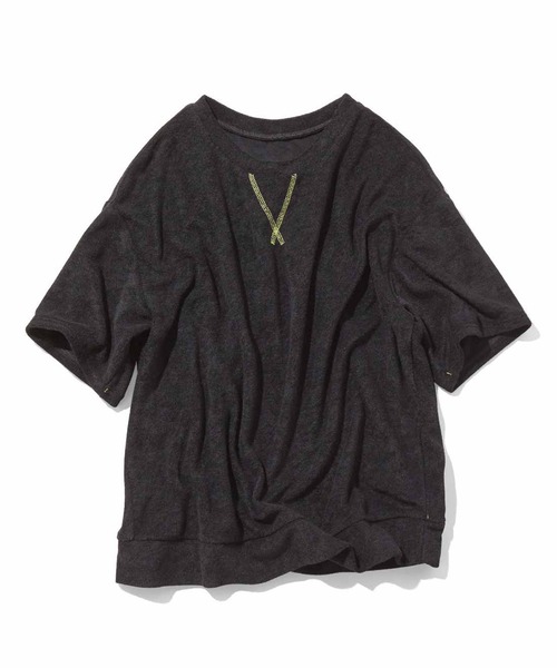 シロップ．（シロップ．）の「ふんわりパイルＴシャツ（Tシャツ/カットソー・レディース・ブラック/ネイビー・SMALL/MEDIUM/LARGE/X-LARGE/XX-LARGE）」の8枚目の写真