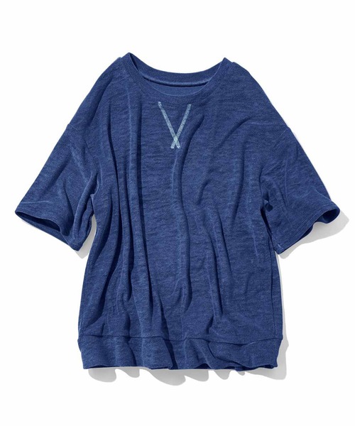 シロップ．（シロップ．）の「ふんわりパイルＴシャツ（Tシャツ/カットソー・レディース・ブラック/ネイビー・SMALL/MEDIUM/LARGE/X-LARGE/XX-LARGE）」の4枚目の写真