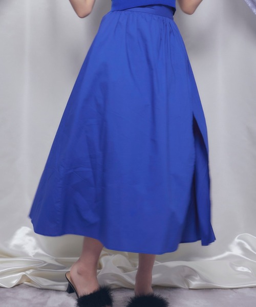 Romansual（ロマンシュアル）の「Romansual/スリットロングスカパン（スカート・レディース・ブラック/ロイヤルブルー・SMALL/MEDIUM）」の13枚目の写真