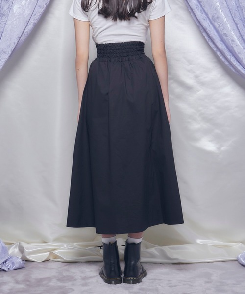 Romansual（ロマンシュアル）の「Romansual/スリットロングスカパン（スカート・レディース・ブラック/ロイヤルブルー・SMALL/MEDIUM）」の3枚目の写真