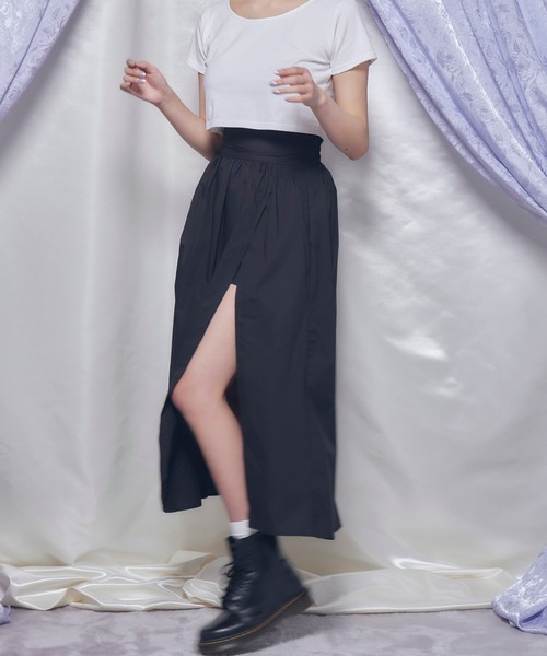 Romansual（ロマンシュアル）の「Romansual/スリットロングスカパン（スカート・レディース・ブラック/ロイヤルブルー・SMALL/MEDIUM）」の16枚目の写真