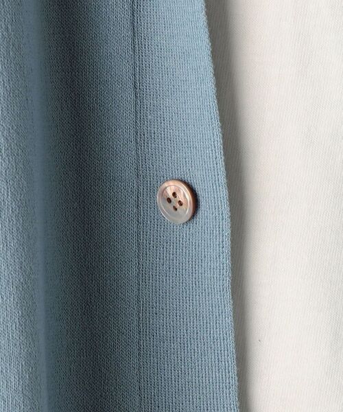 SHIPS（シップス）の「【WEB限定】SHIPS: 《洗えるニットとTシャツがセット》 TECH LINEN レイヤード カーディガン (リラックスフィット)（カーディガン/ボレロ・メンズ・ライトブルー/ネイビー/ダークグレー・SMALL/MEDIUM/LARGE）」の8枚目の写真