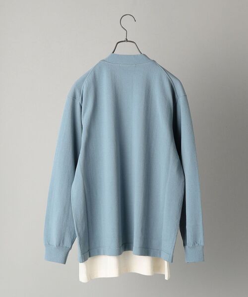 SHIPS（シップス）の「【WEB限定】SHIPS: 《洗えるニットとTシャツがセット》 TECH LINEN レイヤード カーディガン (リラックスフィット)（カーディガン/ボレロ・メンズ・ライトブルー/ネイビー/ダークグレー・SMALL/MEDIUM/LARGE）」の10枚目の写真