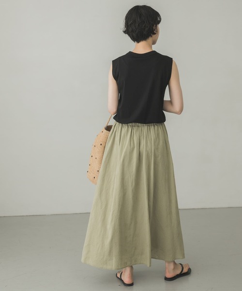 かぐれ（カグレ）の「コットン刺繍ギャザースカート（スカート）」 - WEAR