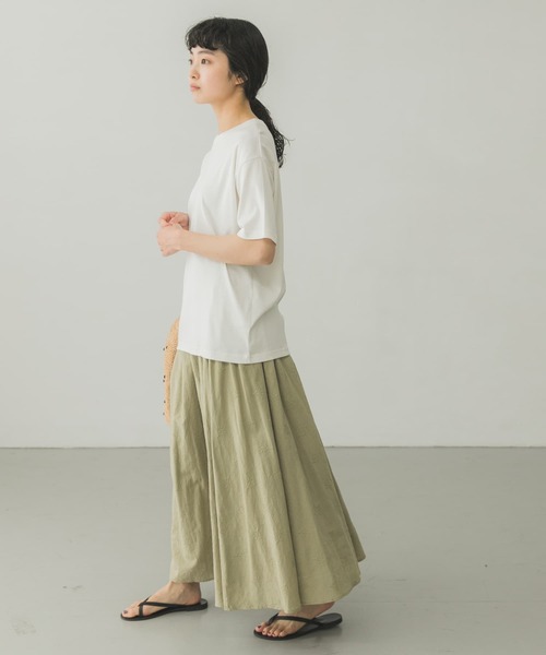 スカラップ刺繍ギャザースカート／かぐれ（kagure） かぐれ（カグレ）の「スカラップ刺繍ギャザースカート（スカート